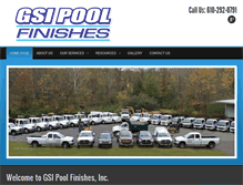 Tablet Screenshot of gsipoolfinishes.com
